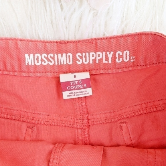 Mossimo Supply Co Orange short summer shorts Sz 5 Womens low rise Y2K 90s - Picture 2 of 3